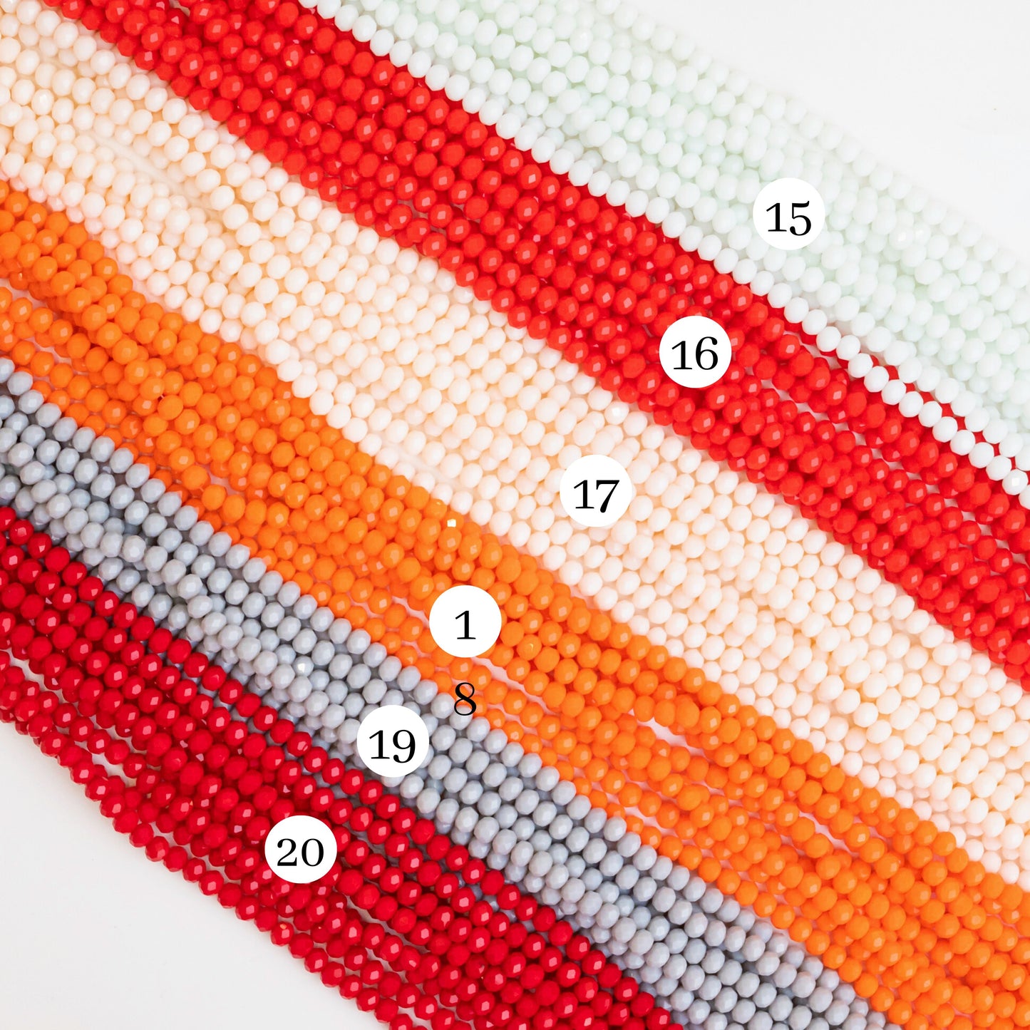 Tire Opaque Beads | Size : 6mm | Qty : 10 Line-approx 89 Beads perline | GB60