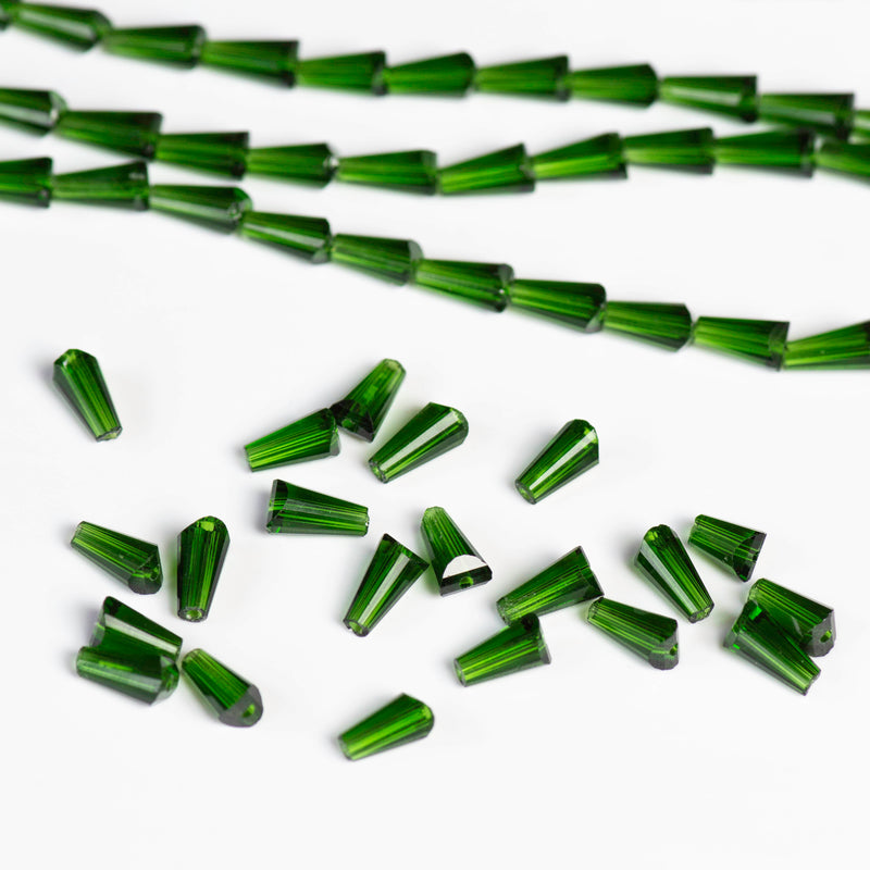 Elegant Glass Beads | Size : 6x12 Pencil GB Approx. 47 Beads Perline | 5 Line