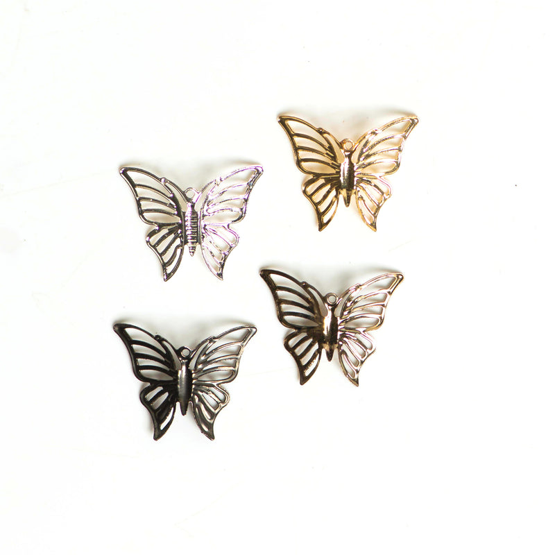 Metal Art Butterfly | Size : 24mm | 50Pcs  ( F-7-3 ) no