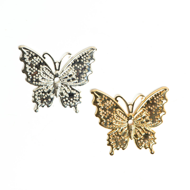 Metal Art Butterfly | Size : 48mm | 20Pcs  ( F-7-4 )