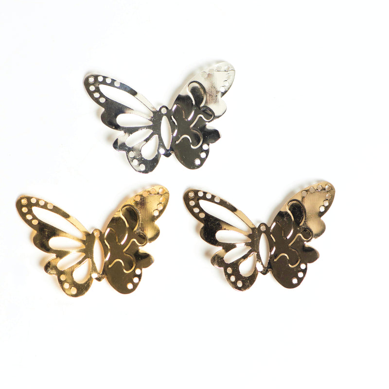 Metal Art Butterfly | Size : 56mm | 20Pcs  ( F-7-5 )