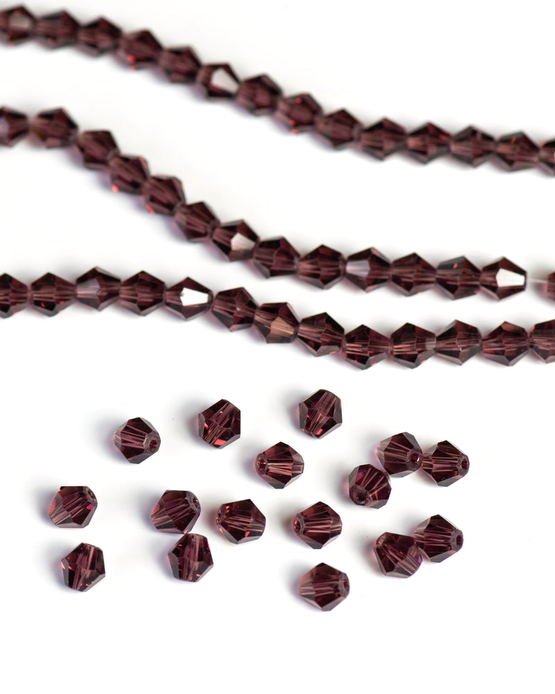 Elegant Glass Beads | Size : 8mm Crystal GB Approx. 40 Beads Perline | 10 Line