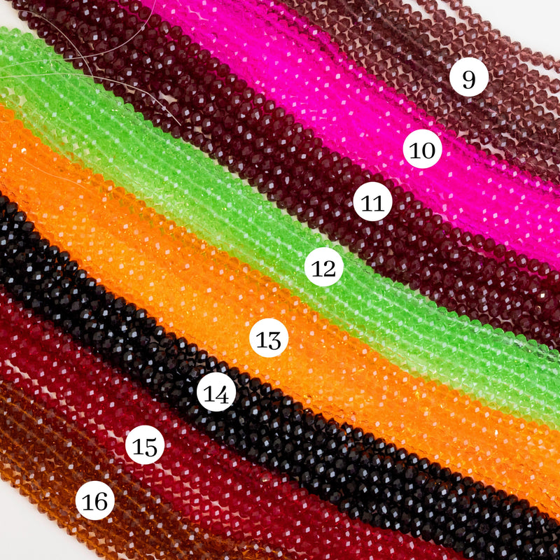 Elegant Glass Beads | Size : 8mm Tire GB Beads Approx. 110 Beads Perline | 10 Line