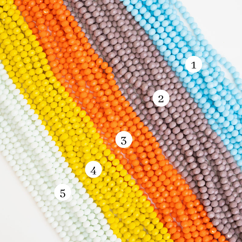 Elegant Glass Beads | Size : 8mm | Tire Opaque Beads Approx. 110 Beads Per line | 10 Line