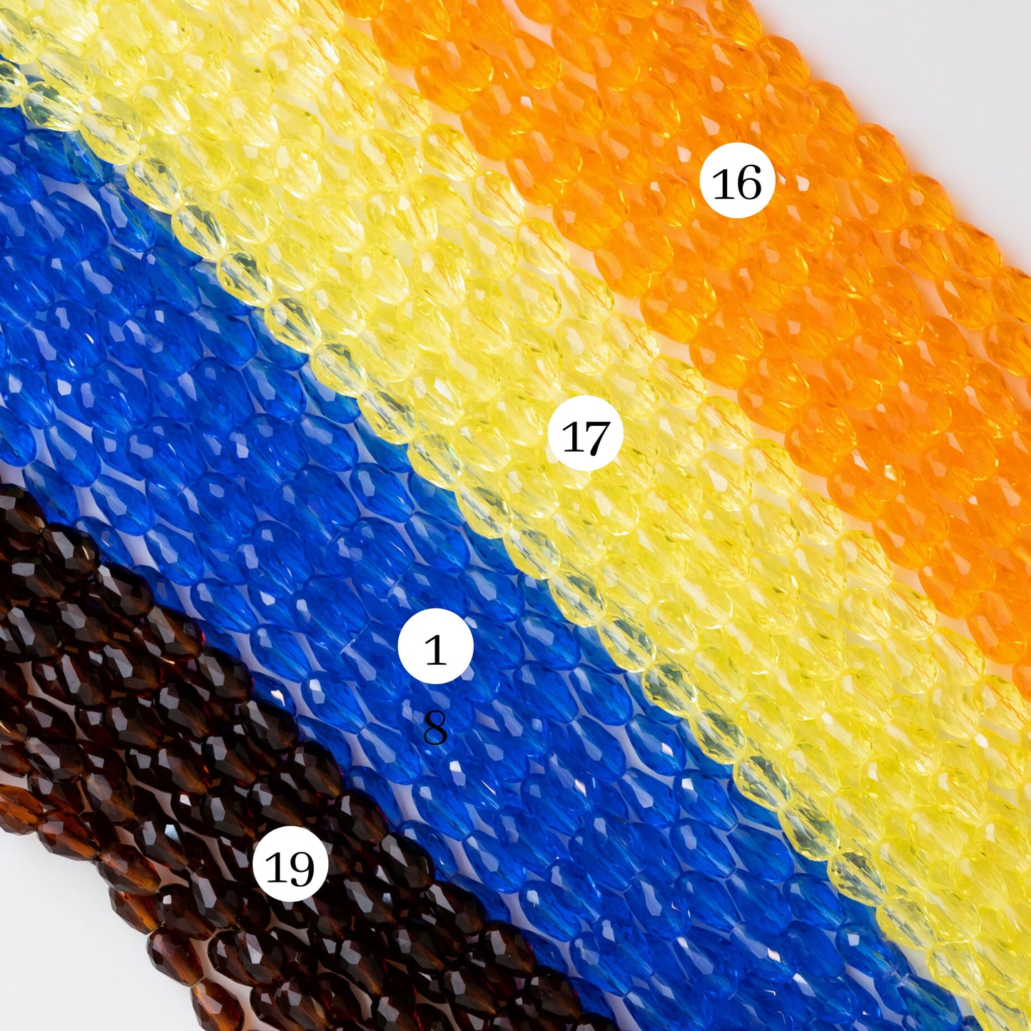 Drop GB Beads | Size : 8*12 | Qty : 5 Line-approx 56 Beads perline | GB52