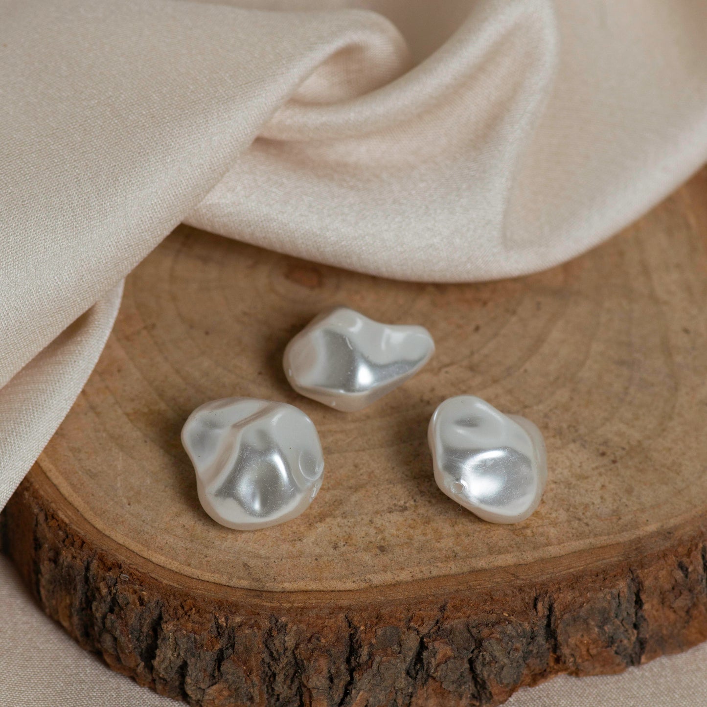 Uncut Pearl Beads | Size : 20mm | Qty : 10pcs | UC02