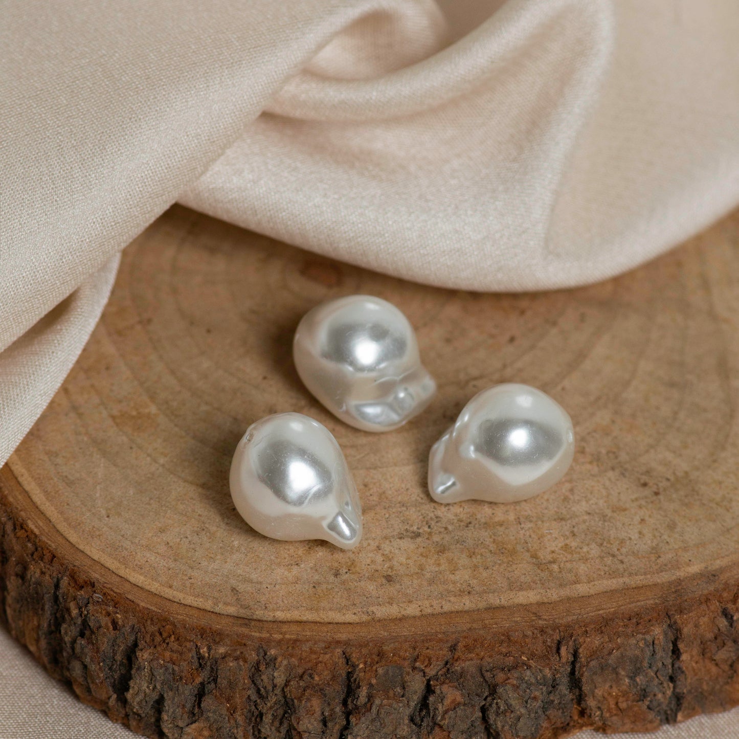 Uncut Pearl Beadss | Size : 18mm | Qty : 10pcs | UC03