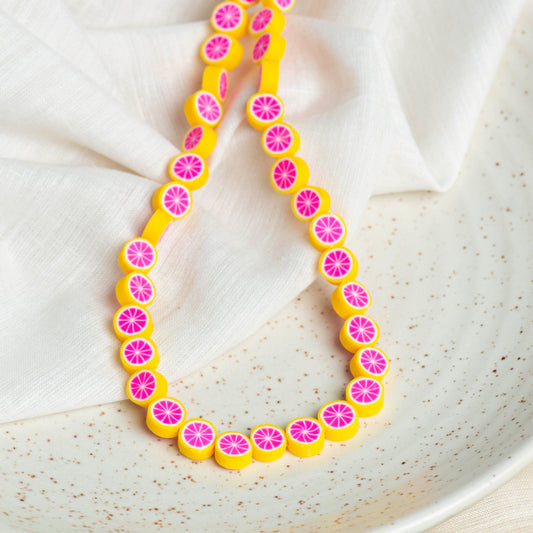 Color Fruit Polymer Clay Fimo Beads | Size : 6mm-2mm | FB03