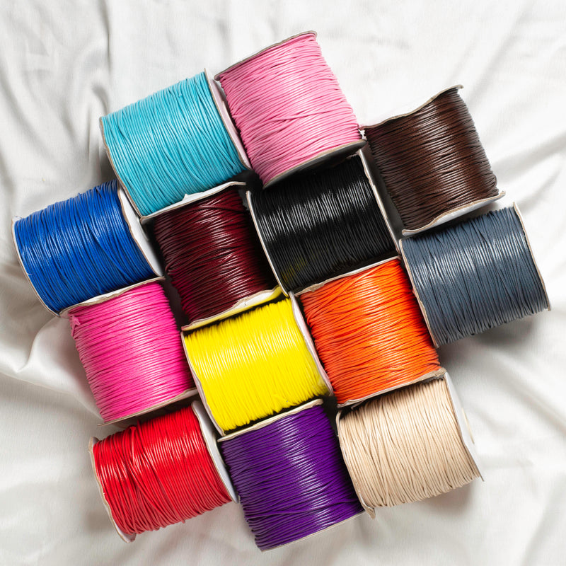 Multi-Coloured Crafts Nylon Threads | Size 1.5mm/2mm | 50-60mtr Roll