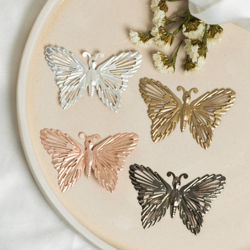 Butterfly Matt Finish Collection | Size : 71mm | 10Pcs