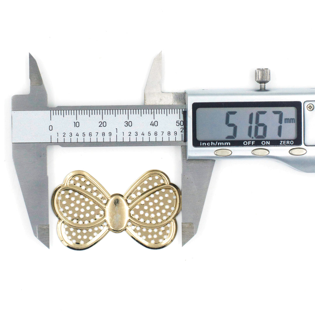 Metal Art Bow | Size : 52mm | 20 Pcs | F-7-18 | MA491