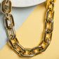 Metallic Mask Chain Oval | Size : 24mm | 1mtr | AC17