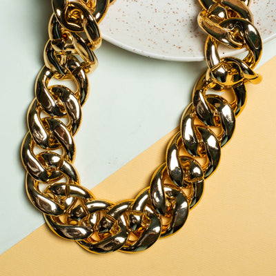 Metallic Acrylic Curb Chain (Suitable for Bag Accessories) | 1Meter Chain