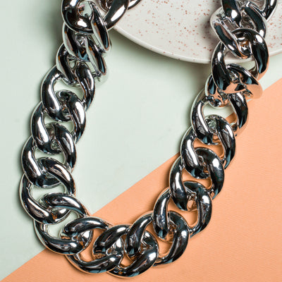 Metallic Acrylic Curb Chain (Suitable for Bag Accessories) | 1Meter Chain