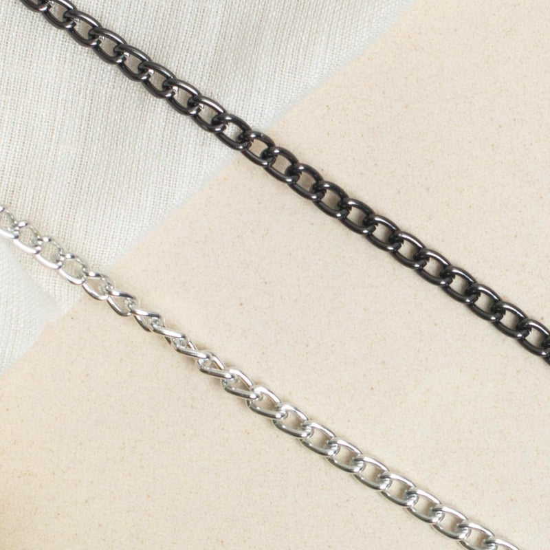 Aluminium Chain | Size : H-7mm W-5mm  | 1 Meter Chain