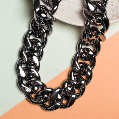 Metallic Acrylic Curb Chain (Suitable for Bag Accessories) | 1Meter Chain