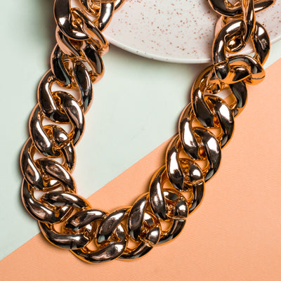 Metallic Acrylic Curb Chain (Suitable for Bag Accessories) | 1Meter Chain