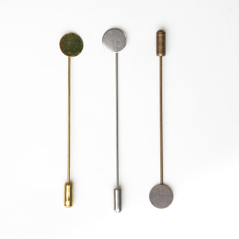 Lapel Pin | Size : 74mm Round Size : 10mm | 10pcs