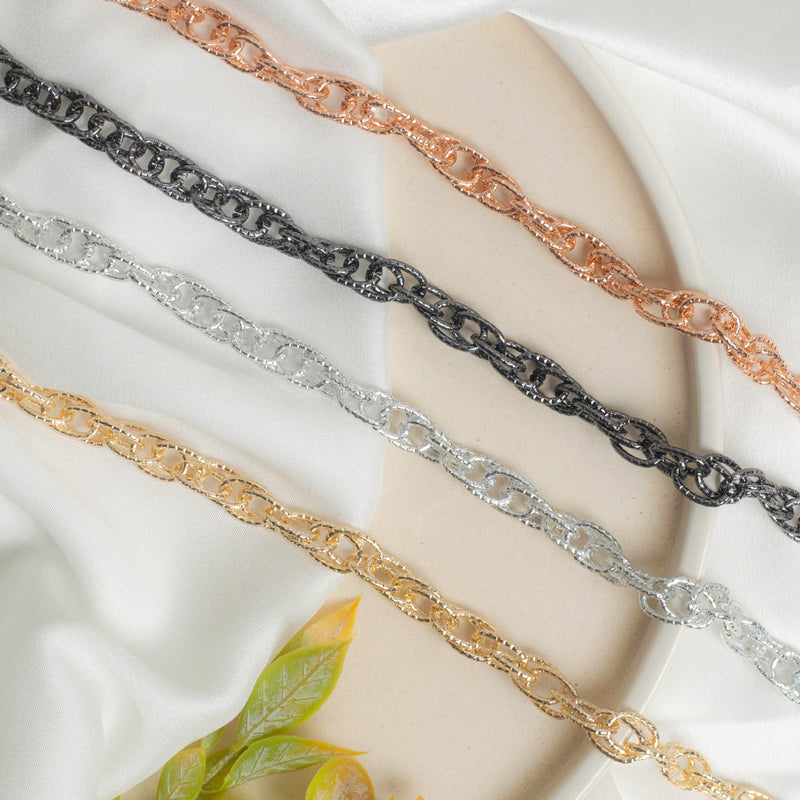 Aluminium Chain | Size : H-15mm W-10mm | 1 Meter Chain