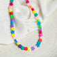 Multicolor Plain Stars Polymer Clay Fimo Beads | Size : 6mm-2mm | FB10