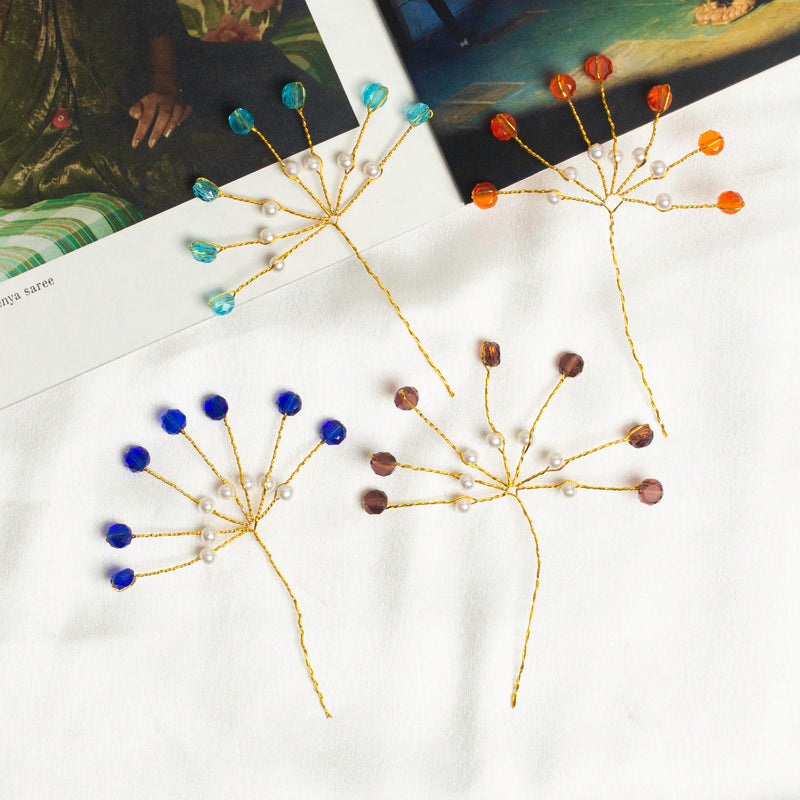 Beads Hair Accessories | Size : 84MM Bead Size : 6MM | 10 Pcs