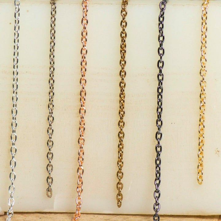 Iron Twisted Link O-Shaped Chain | Size:H-2mm W-2mm| 100grm | IC05