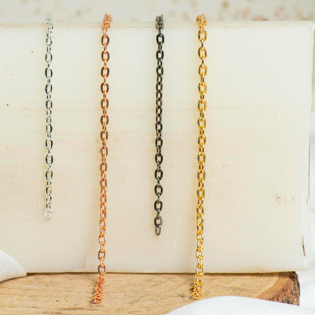 Iron Twisted Link O-Shaped Chain | Size:H-2mm W-2mm| 100grm | IC09