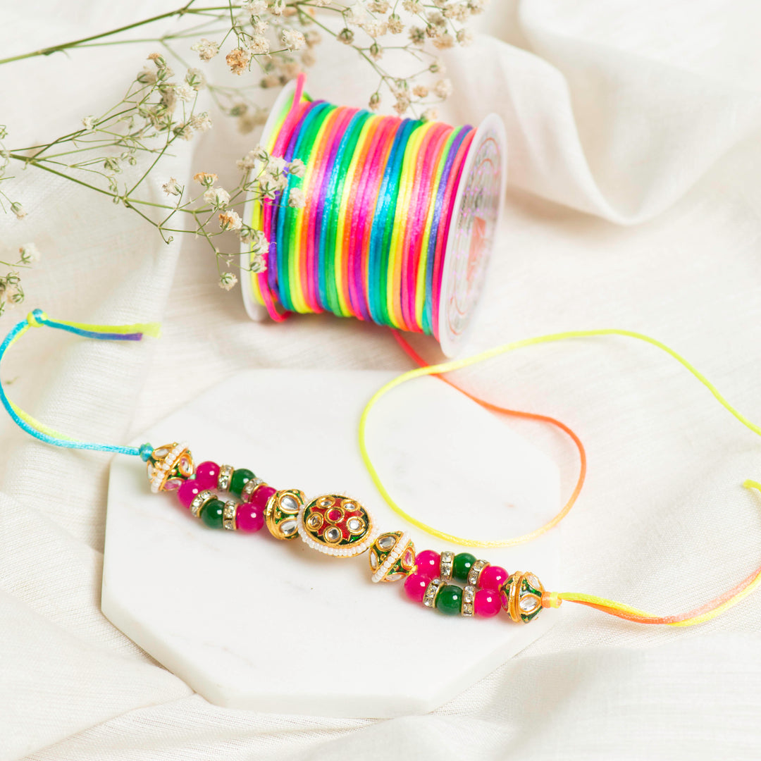Crafts Silk Threads | Size : : 1mm | Qty : 10mtr