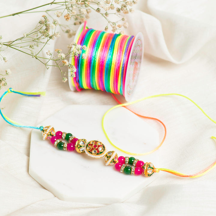 Crafts Silk Threads | Size : : 1mm | Qty : 10mtr