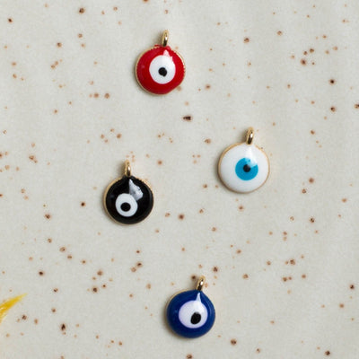 Evil Eye Charms | Size : 8mm | 10Pcs