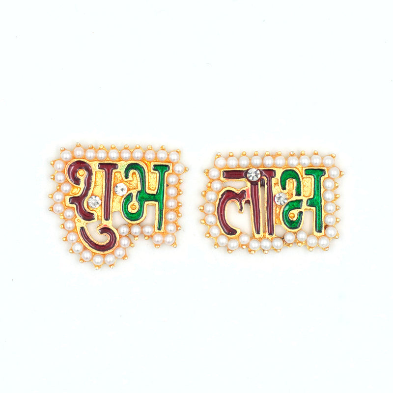 Shubh Labh  | Size : 1.1 inch | 4 Pair