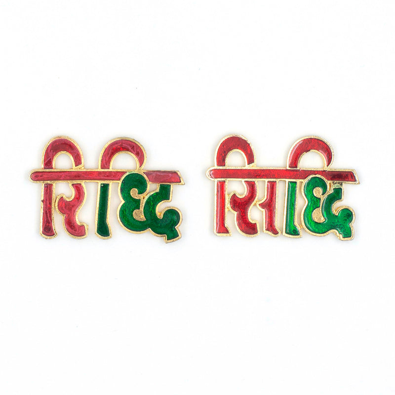Riddhi Siddhi Sticker | Size : 1.5 Inch | 2 pair