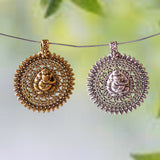 Ganpati Oxidise Casting Pendant | Size : H 42MM, D 36MM | 500G