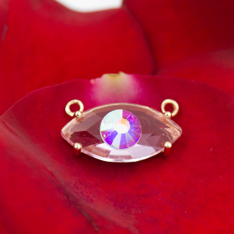 Luxure Evil Eye Diamond Charm | Size : 18mm Ring : 4mm | 1 Pcs