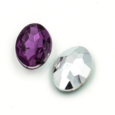 Oval Shape Acrylic Stones | Size : H-13MM W-18MM | 200 Pcs