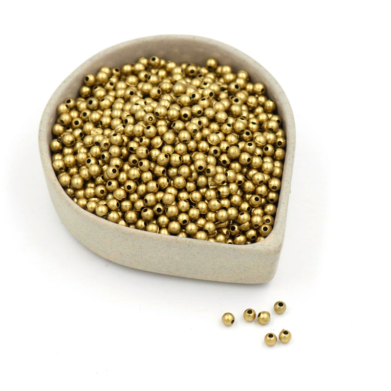Golden Matt Beads | 100GM / 500GM