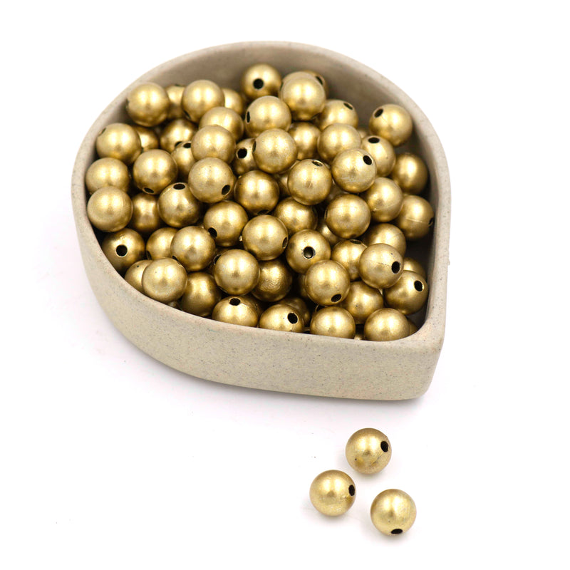 Golden Matt Beads | 1 KG