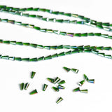 Pencil  Rainbow Beads | Size : 3*5 | Qty : 5 Line-approx 98 Beads perline | GB59