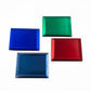 Decorative Flat Square Glass | Size : 85mm | Qty : 2pcs
