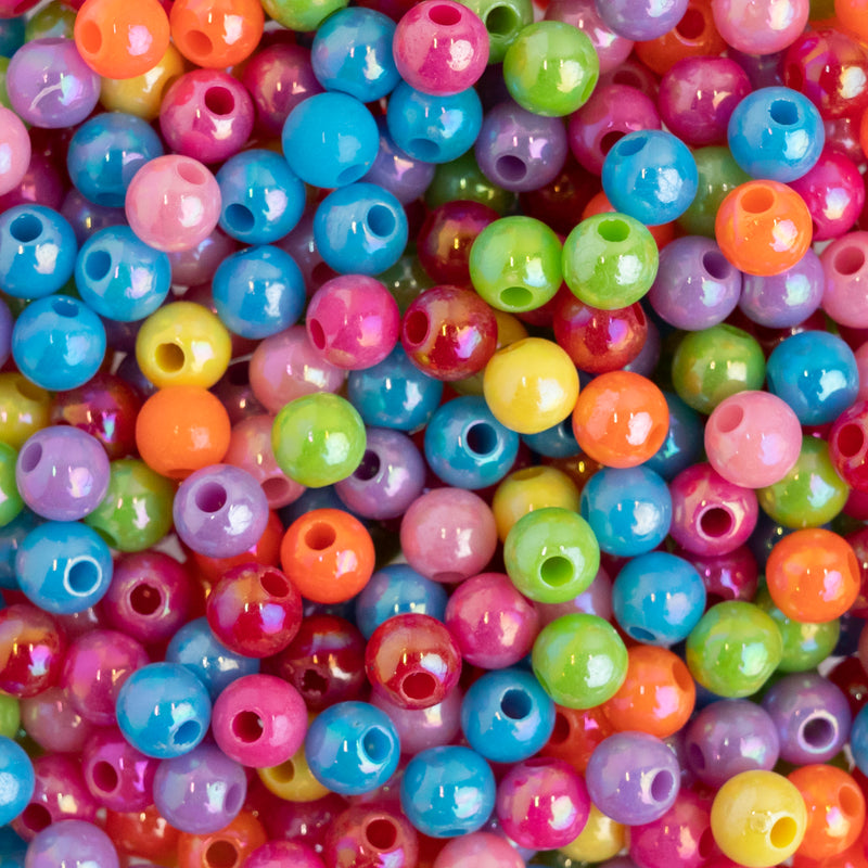 Rainbow Colourful Plastic Beads