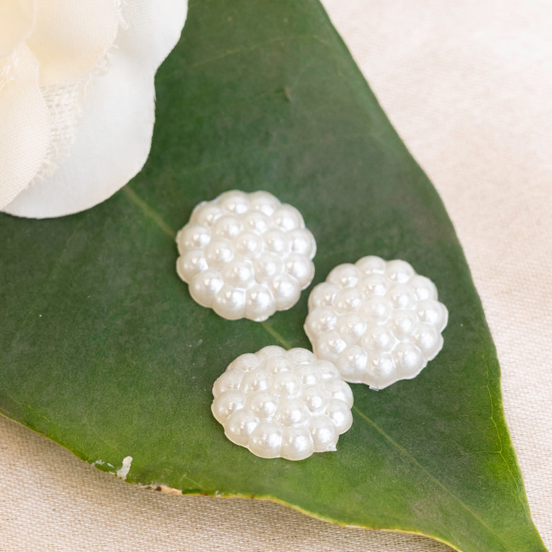 Flower Shape Half Pearl Beads | Size : 14mm |  500G