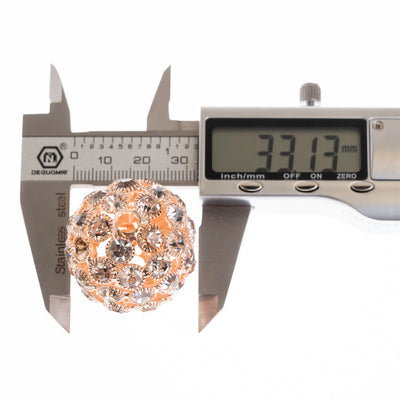 Rhinestone Spacer Beads | Size : 34mm | 1Pcs