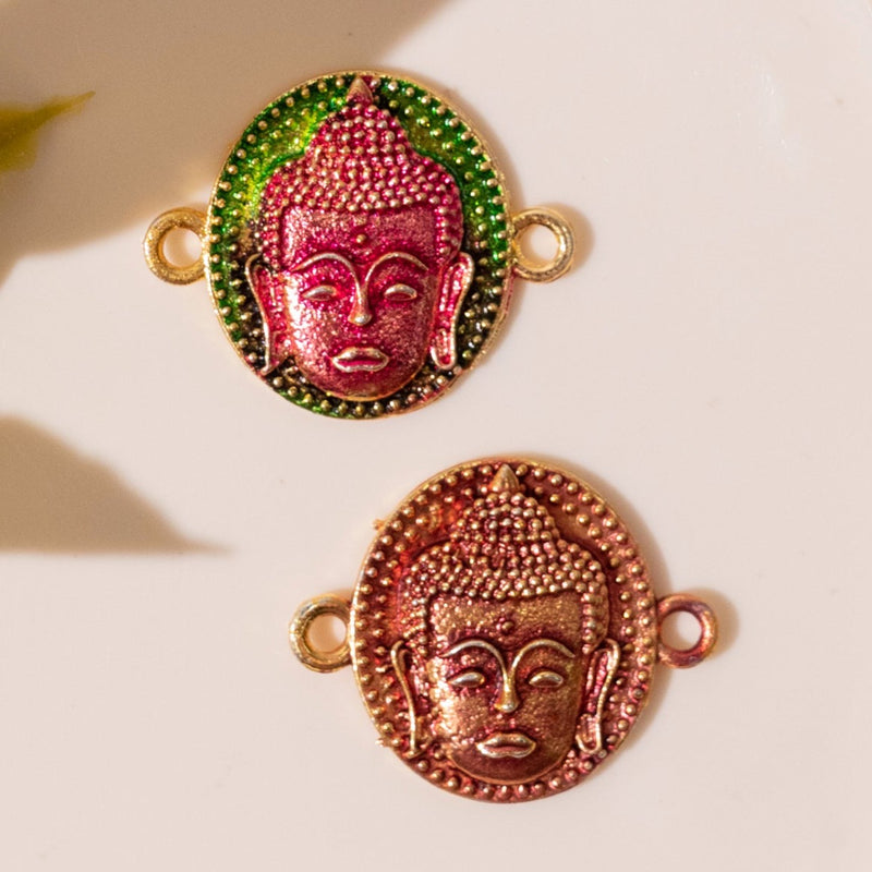 Meenakari Kundan Beads  |  Size : 20mm | 12Pcs