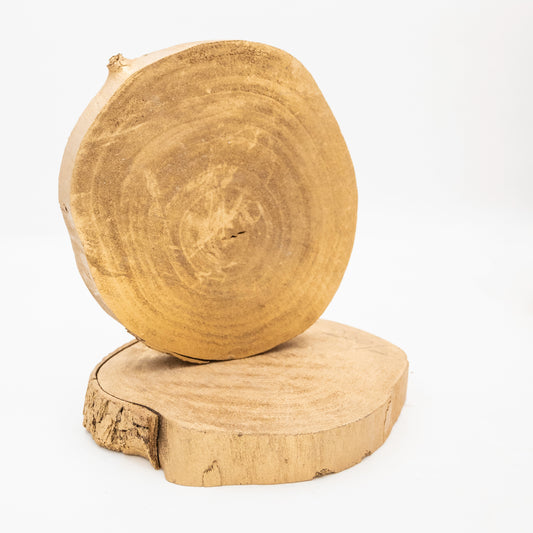 Golden Painted Wooden Slices | Size : 5.5 inch | Qty : 1pc | WS04