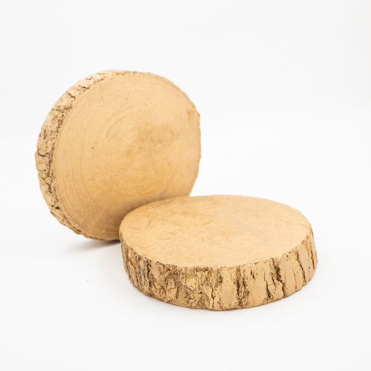 Golden Painted Wooden Slices | Size : 4 inch | Qty : 1pc | WS03