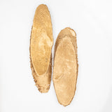 Golden Painted Wooden Slices | Size : 9.5inch | Qty : 1pc | WS02