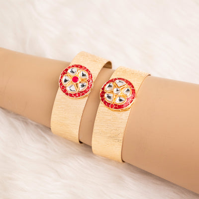 Adjustable Designer Golden Kada | Size : 20mm  | 1 Pc