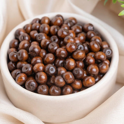 Brown Round Wooden Beads