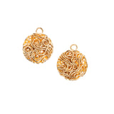 Wire Jewellery Design Round Embossed | Size : 12mm | Qty : 20pcs | WR70