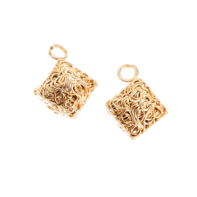 Wire Jewellery Design ( Square Embossed ) | Size : 10mm | 20Pcs